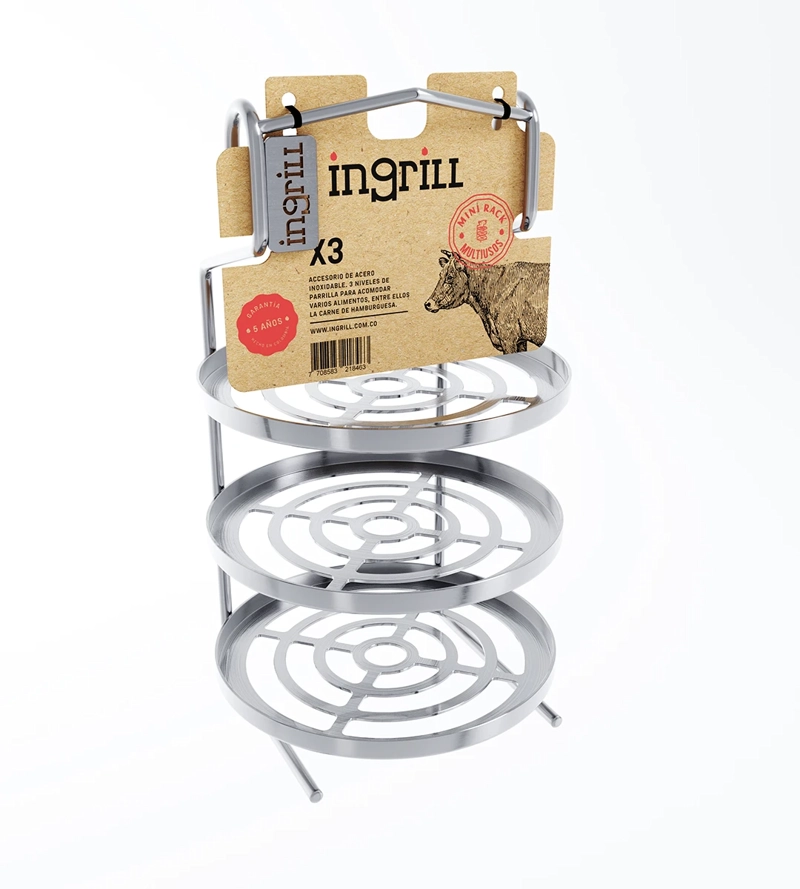 RACK MULTIUSOS PARA BARRIL PARRILLA AHUMADOR Y ASADOR MINI - 3