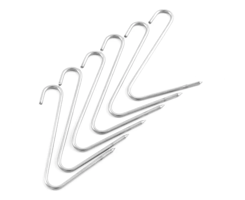 KIT DE 6 GANCHOS PARA BARRIL PARRILLA AHUMADOR Y ASADOR - 1