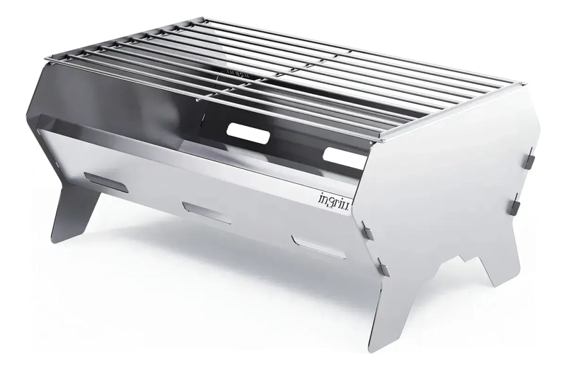 PARRILLA MOVIL PICNIC IN GRILL CARBON PLATEADO - 1