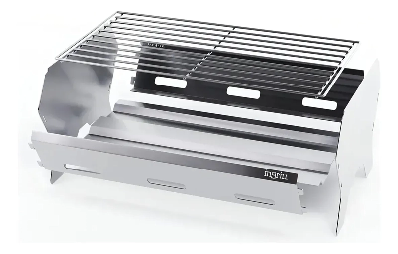 PARRILLA MOVIL PICNIC IN GRILL CARBON PLATEADO - 3