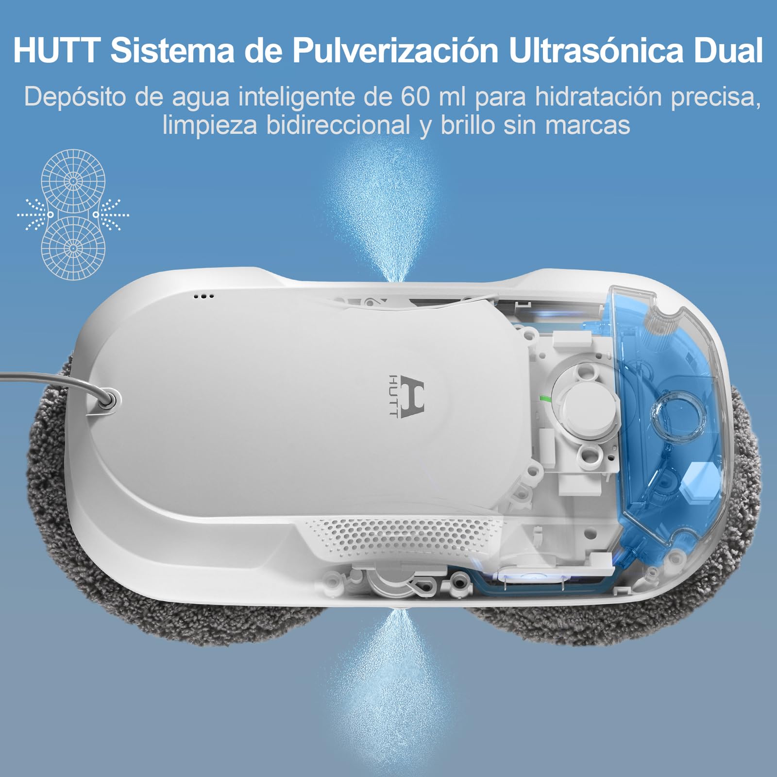 HUTT DDC56 ROBOT LIMPIA VIDRIOS SISTEMA DE PULVERIZACION BIDIRECCIONAL - 4