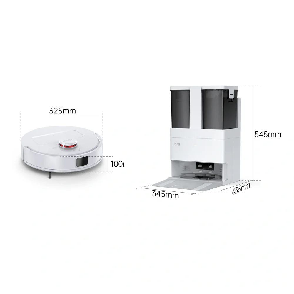 ROBOT ASPIRADORA JONR T5 LITE CON BASE DE SECADO Y LAVADO DE MOPA, MOPAS GIRATORIAS, NAVEGACION LDS - 6
