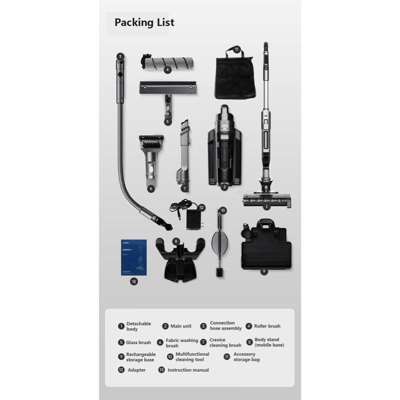 REDKEY ASPIRADORA W12 PRO 3 EN 1 PARA EL HOGAR, MAQUINA DE LAVADO, AUTOLIMPIEZA, 26500PA - 7