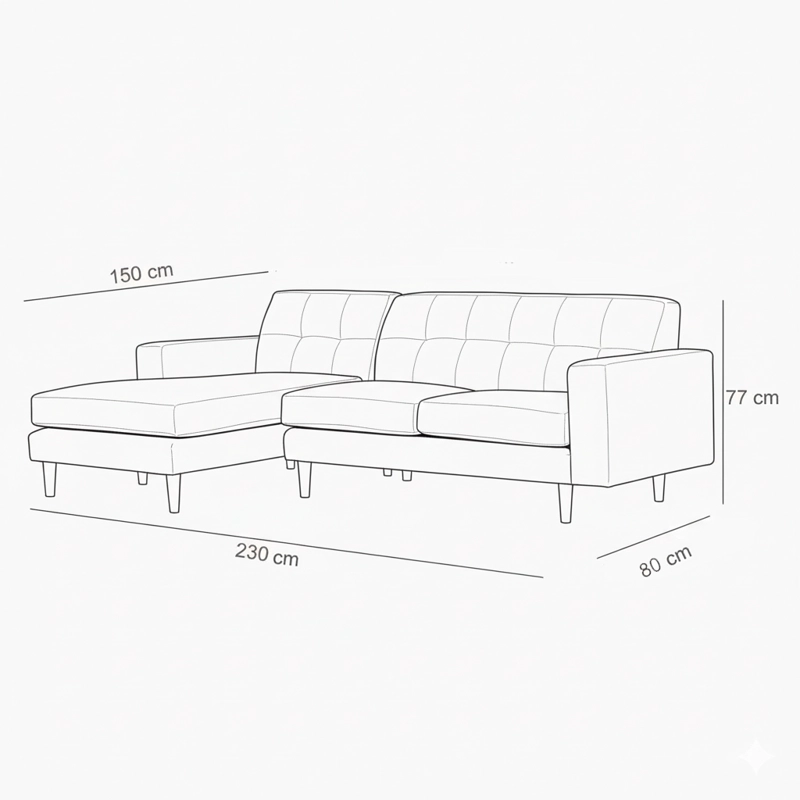 SECCIONAL IZQUIERDO DIVANO ACCES BEIGE - 3