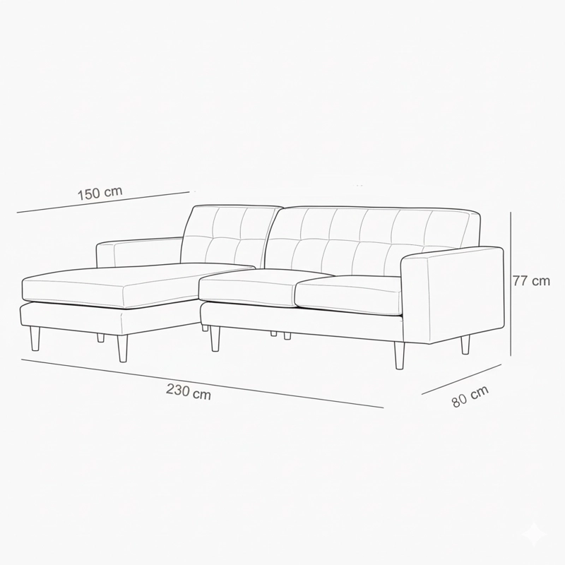 SECCIONAL IZQUIERDO DIVANO ACCES BEIGE - 5