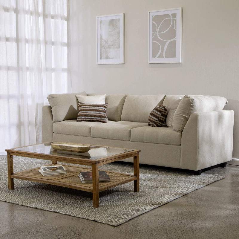 SOFA DIVANO SALAH TELA GRIS - 1