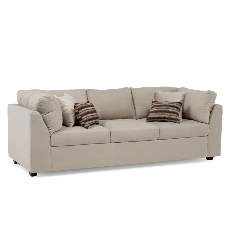 SOFA DIVANO SALAH TELA GRIS - 2
