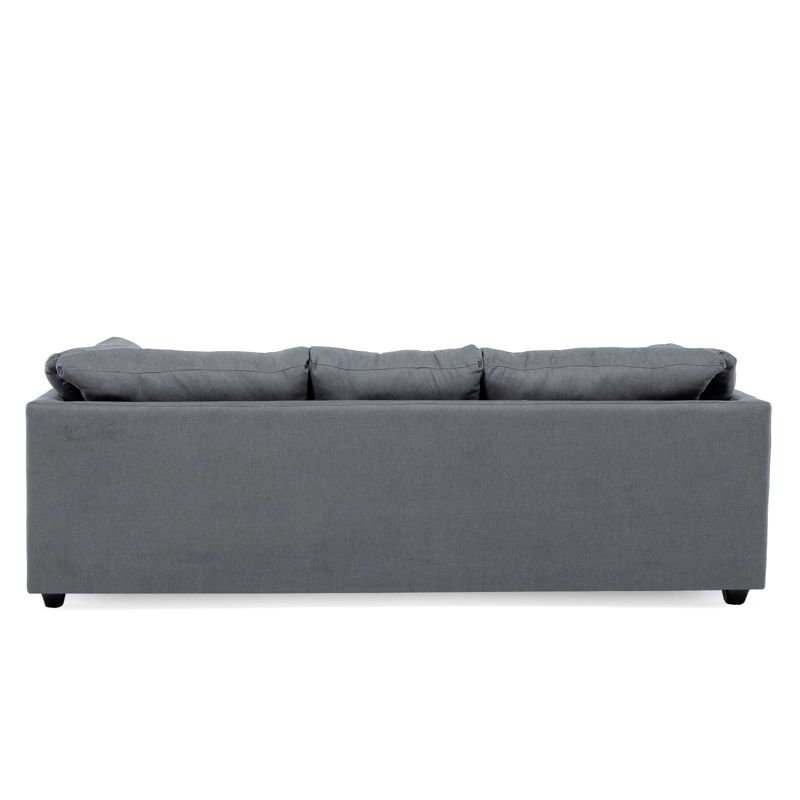 SOFA DIVANO SALAH TELA GRIS - 3
