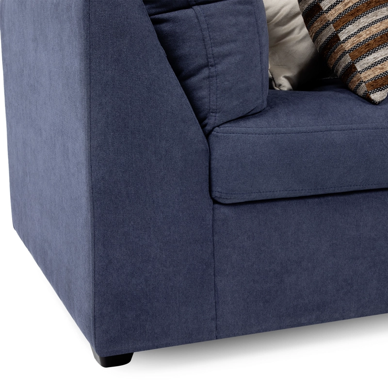 SOFA DIVANO SALAH TELA GRIS - 3
