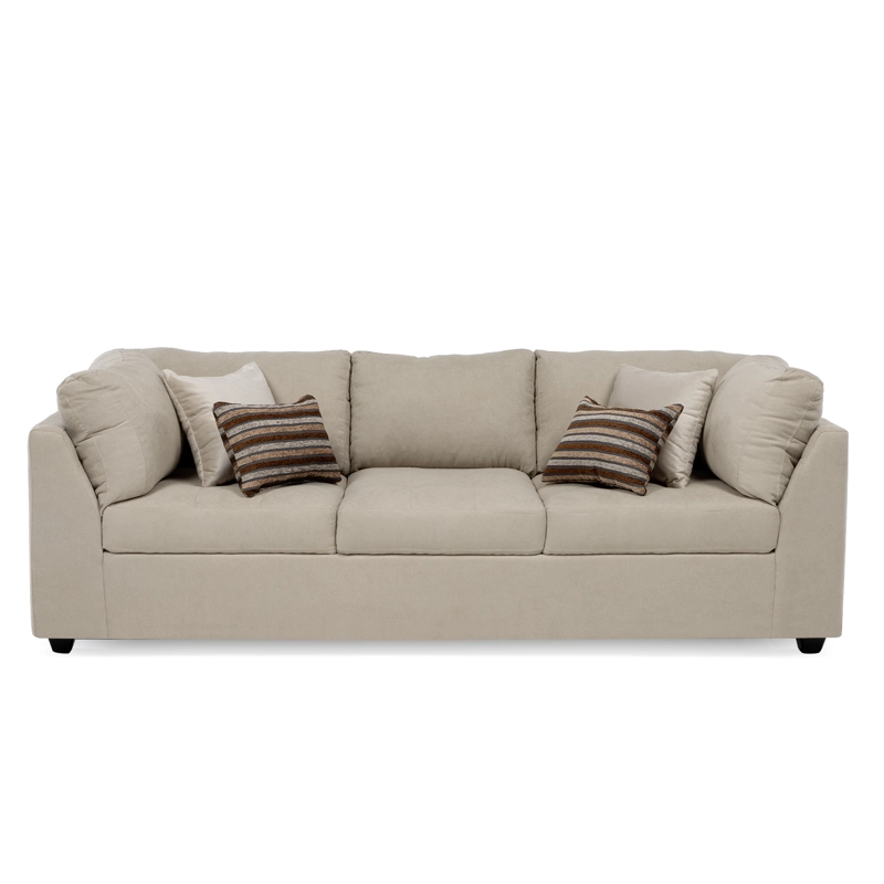SOFA DIVANO SALAH TELA GRIS - 5