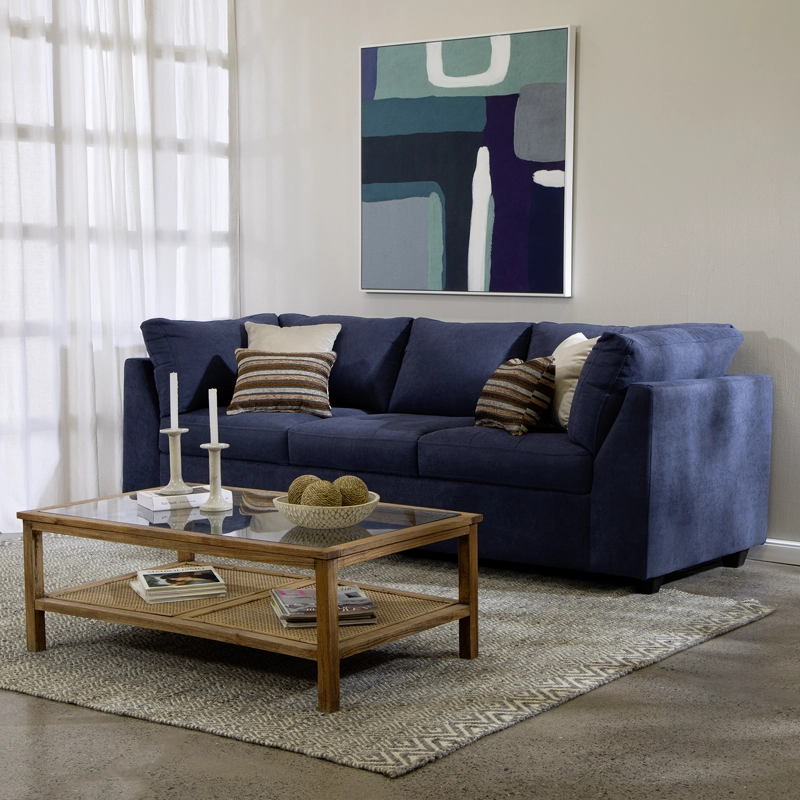 SOFA DIVANO SALAH TELA GRIS - 5