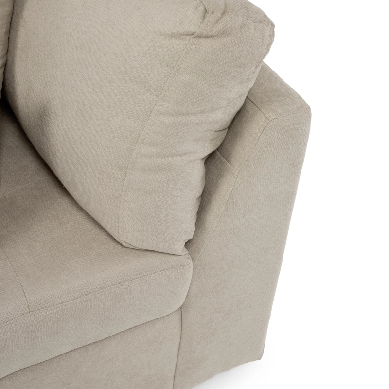 SOFA DIVANO SALAH TELA GRIS - 6