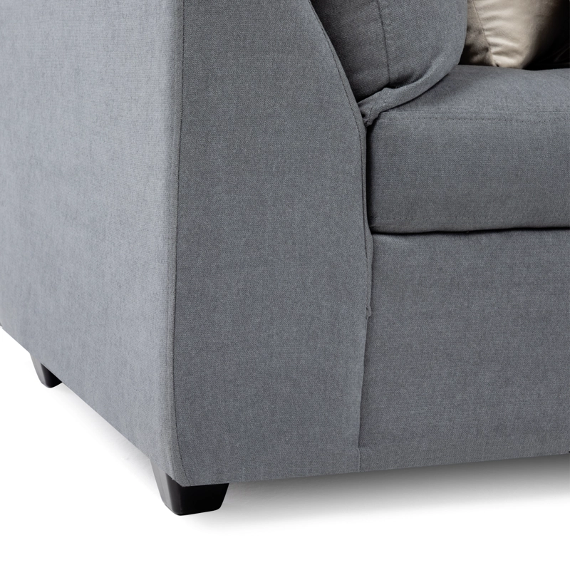 SOFA DIVANO SALAH TELA GRIS - 7