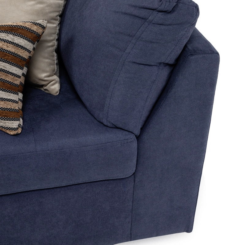 SOFA DIVANO SALAH TELA GRIS - 7