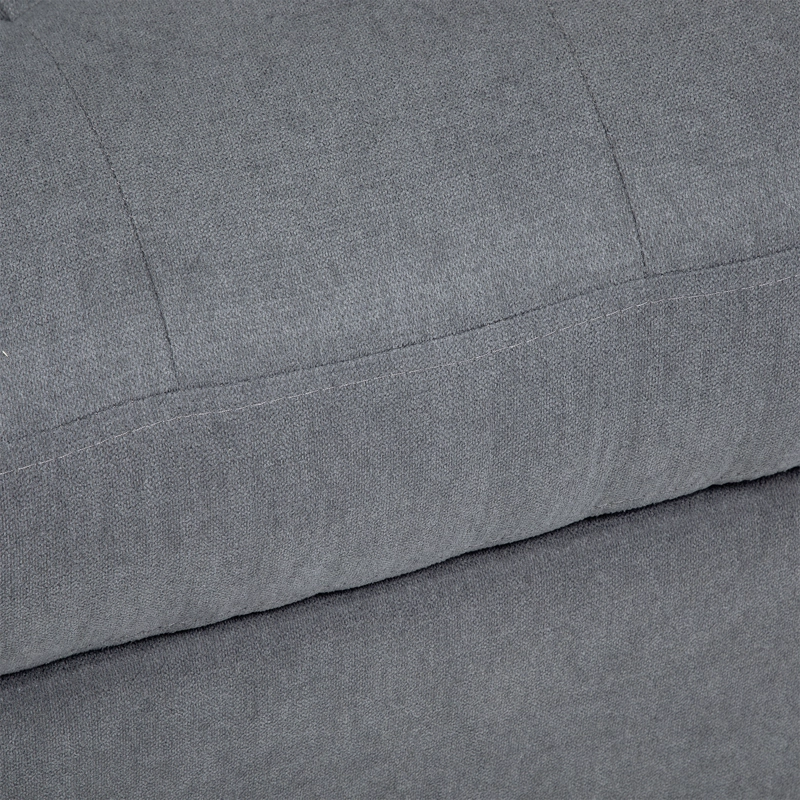 SOFA DIVANO SALAH TELA GRIS - 9