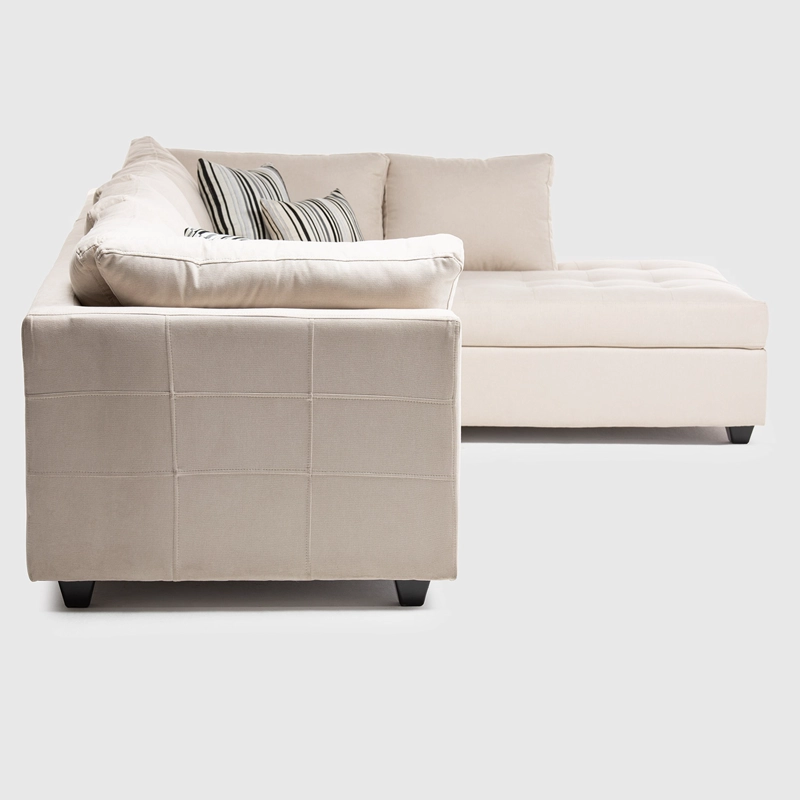 SECCIONAL DERECHO DIVANO SALAH TELA BEIGE - 7