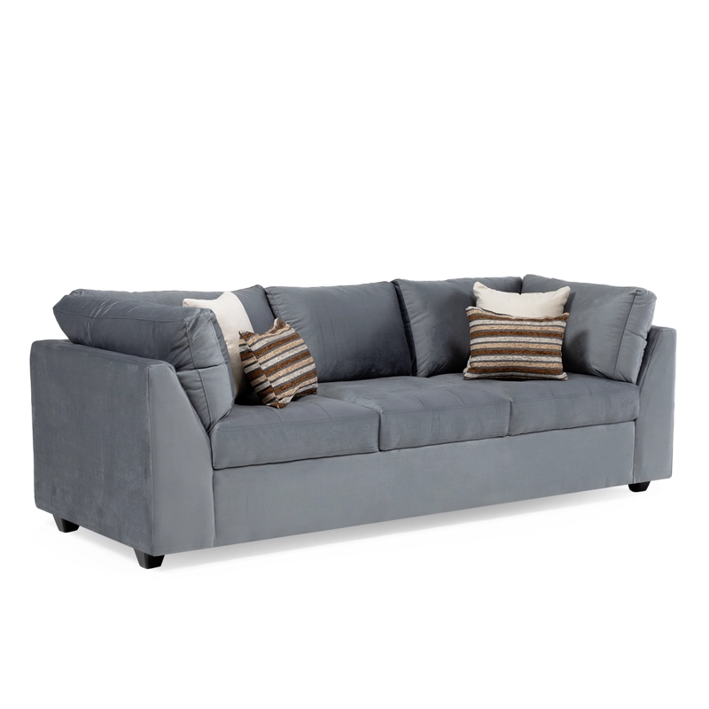 SOFA DIVANO SALAH FELPA AZUL - 2
