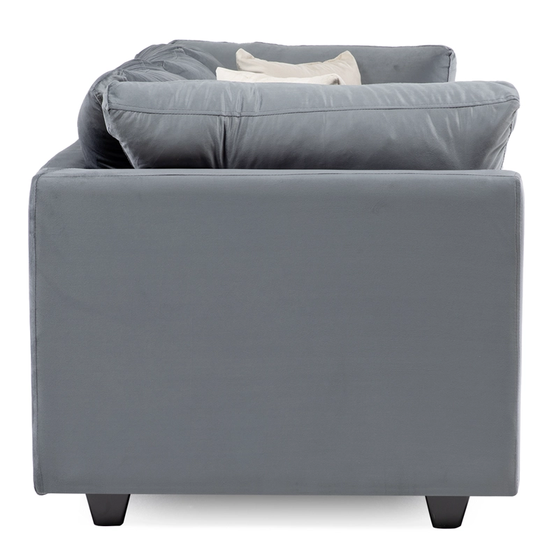 SOFA DIVANO SALAH FELPA AZUL - 5