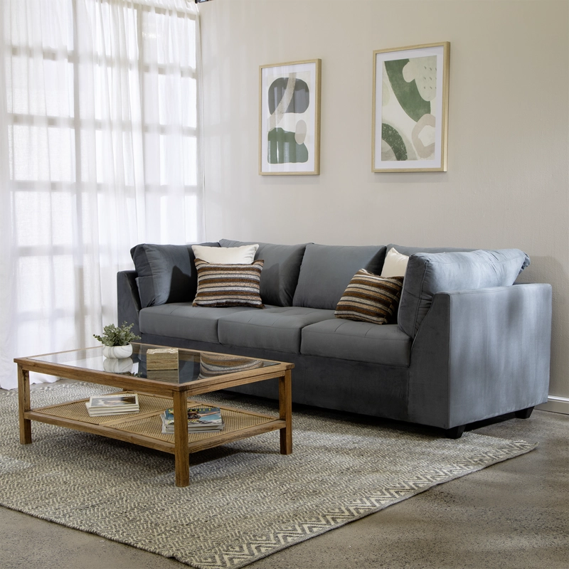 SOFA DIVANO SALAH FELPA AZUL - 6