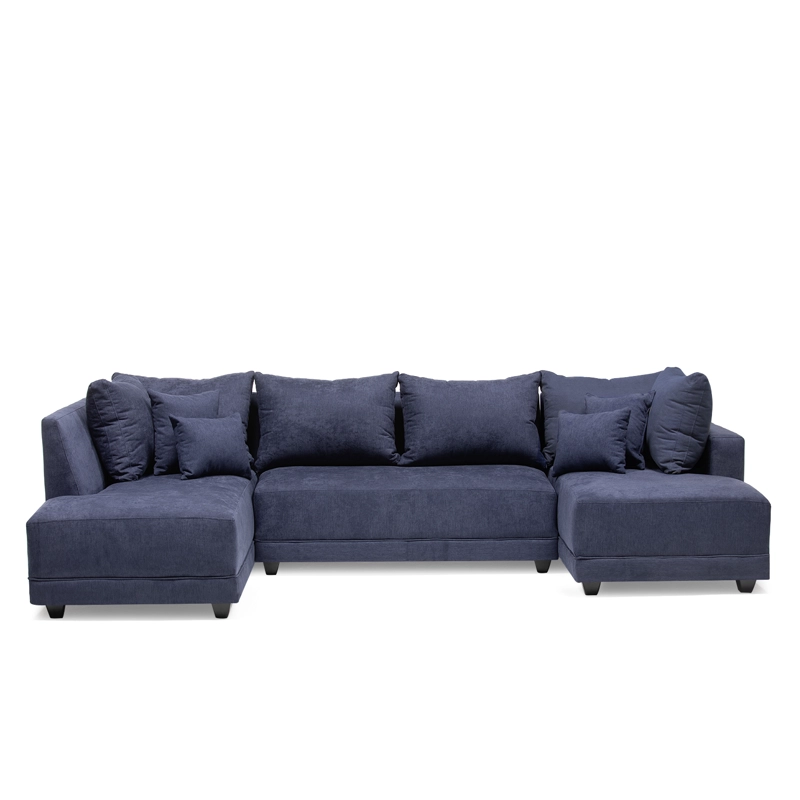 SECCIONAL DIVANO DOBLE CHAISE GRIS - 1