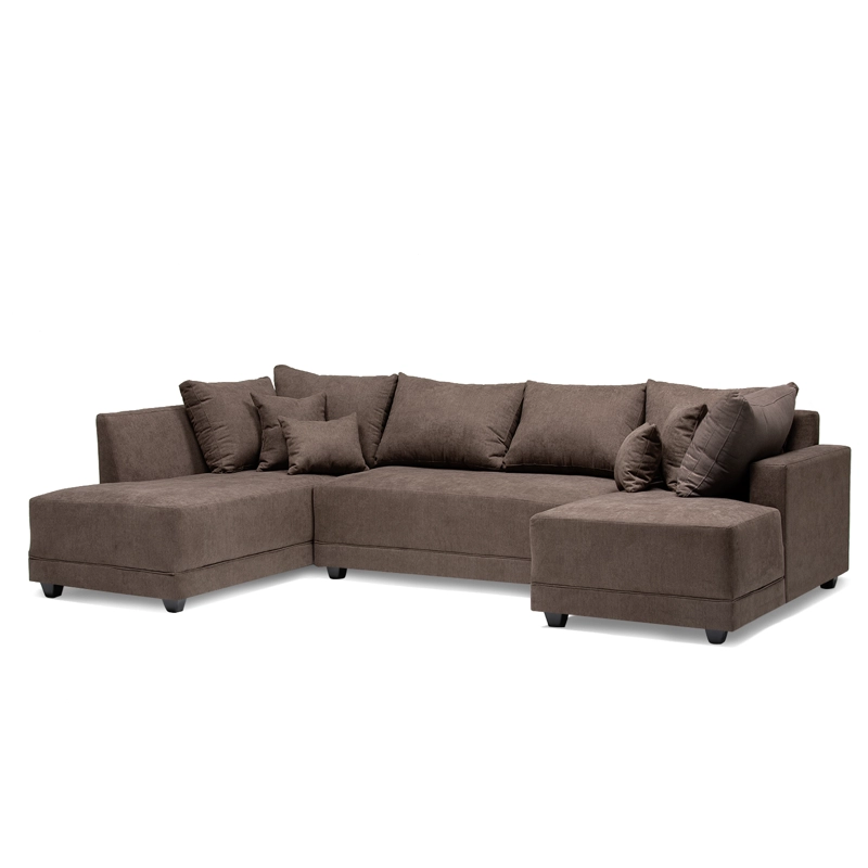 SECCIONAL DIVANO DOBLE CHAISE GRIS - 1