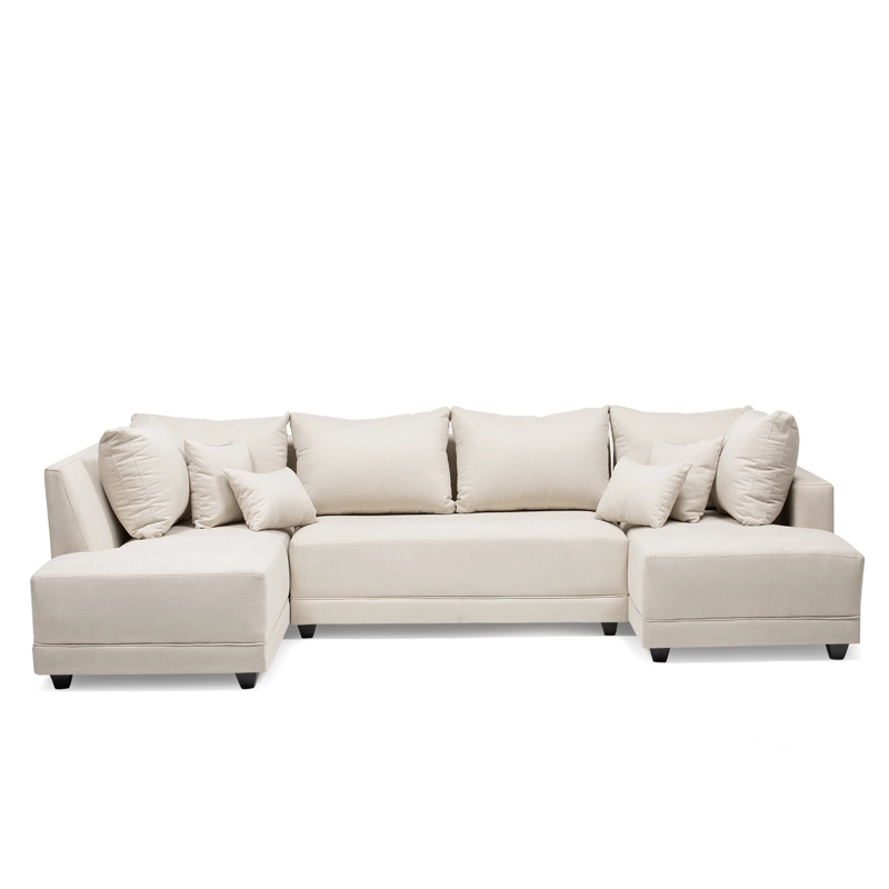 SECCIONAL DIVANO DOBLE CHAISE GRIS - 1