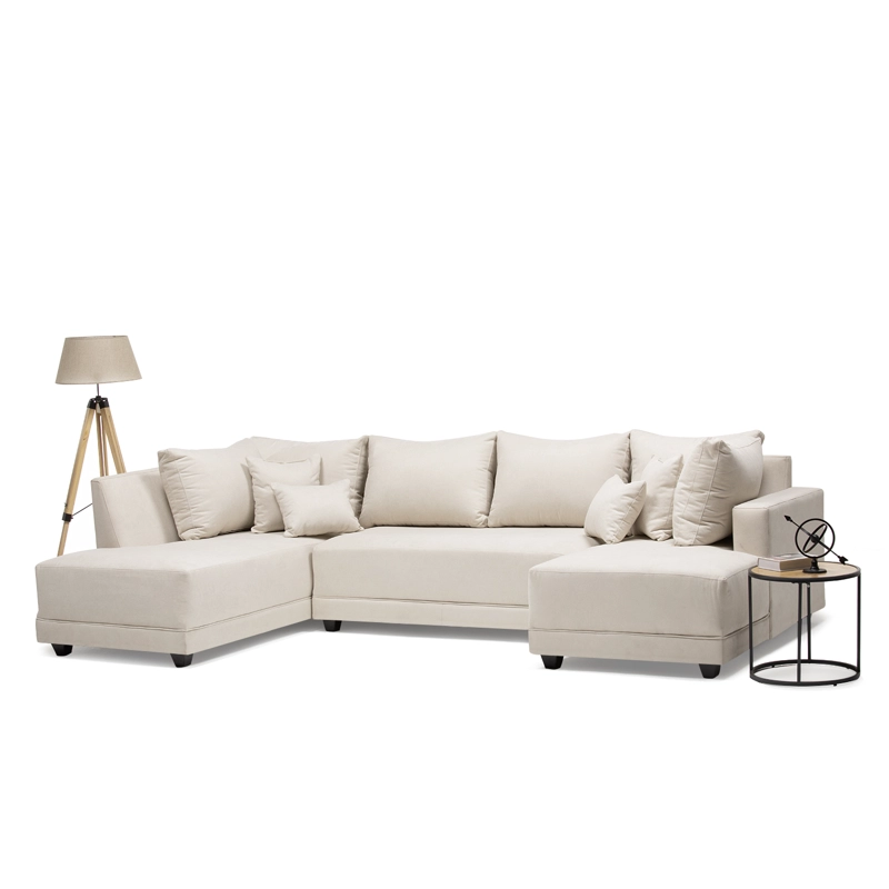 SECCIONAL DIVANO DOBLE CHAISE GRIS - 2