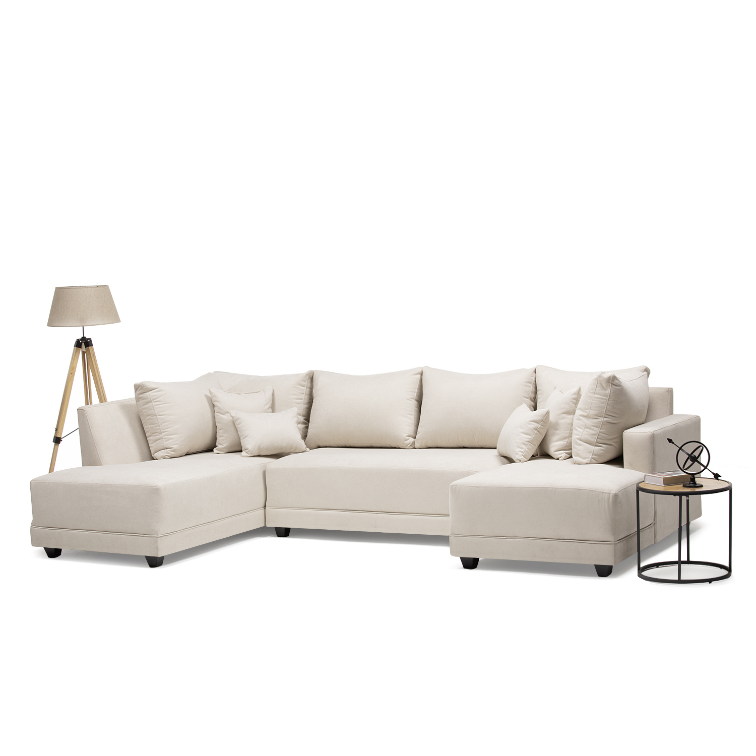 SECCIONAL DIVANO DOBLE CHAISE AZUL - 2