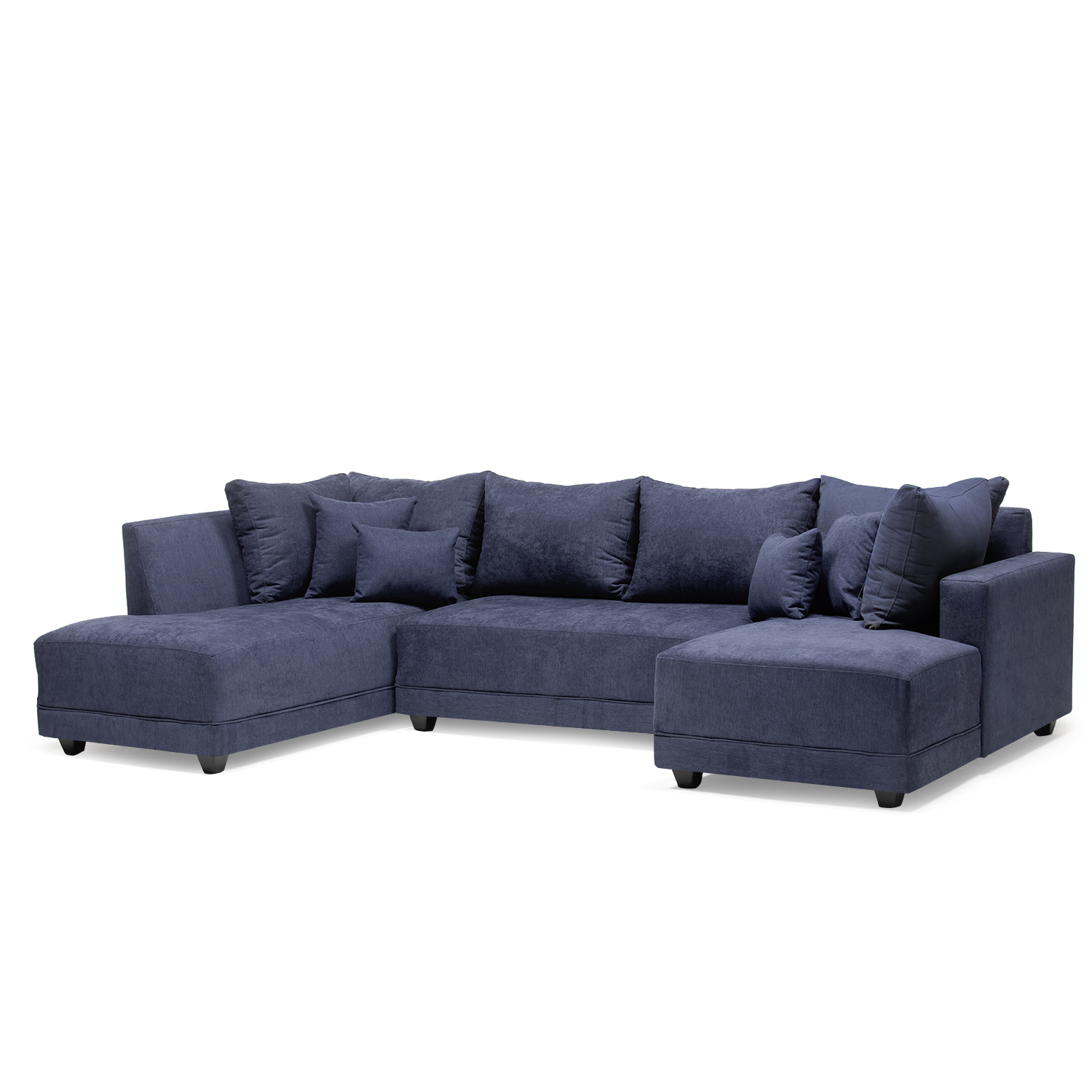 SECCIONAL DIVANO DOBLE CHAISE AZUL - 3