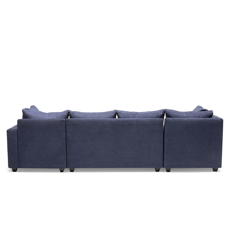 SECCIONAL DIVANO DOBLE CHAISE GRIS - 4