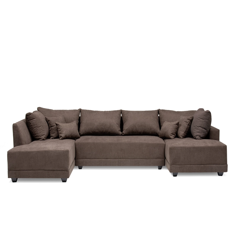 SECCIONAL DIVANO DOBLE CHAISE GRIS - 4