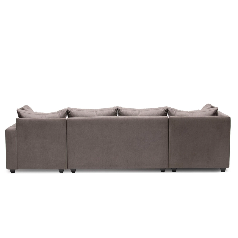 SECCIONAL DIVANO DOBLE CHAISE GRIS - 5