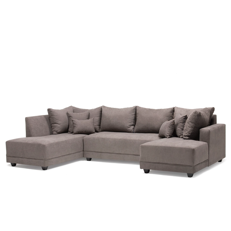 SECCIONAL DIVANO DOBLE CHAISE GRIS - 6