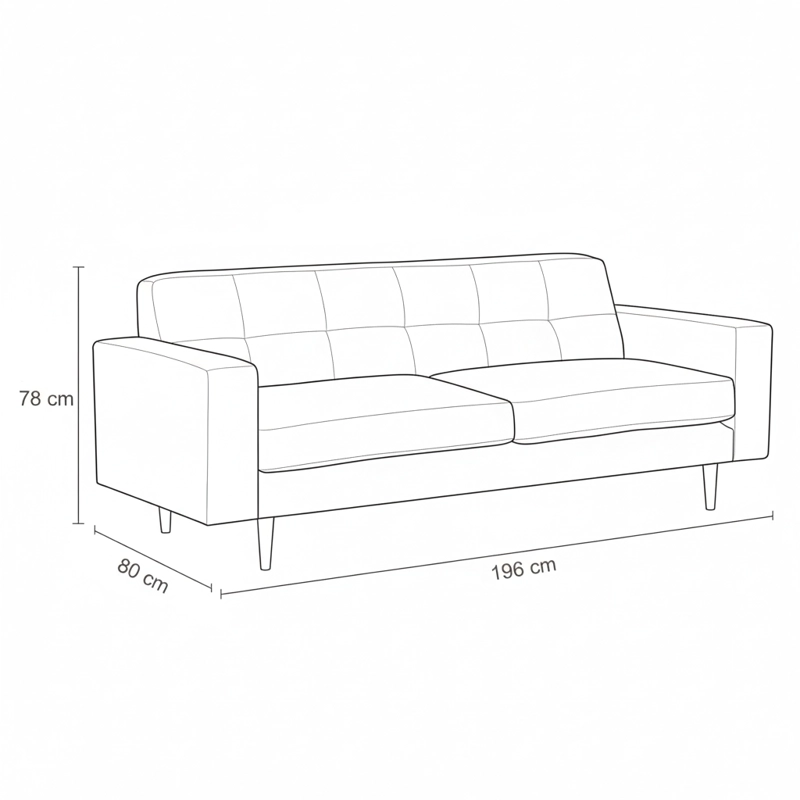 SOFA DIVANO ACCES GRIS - 4