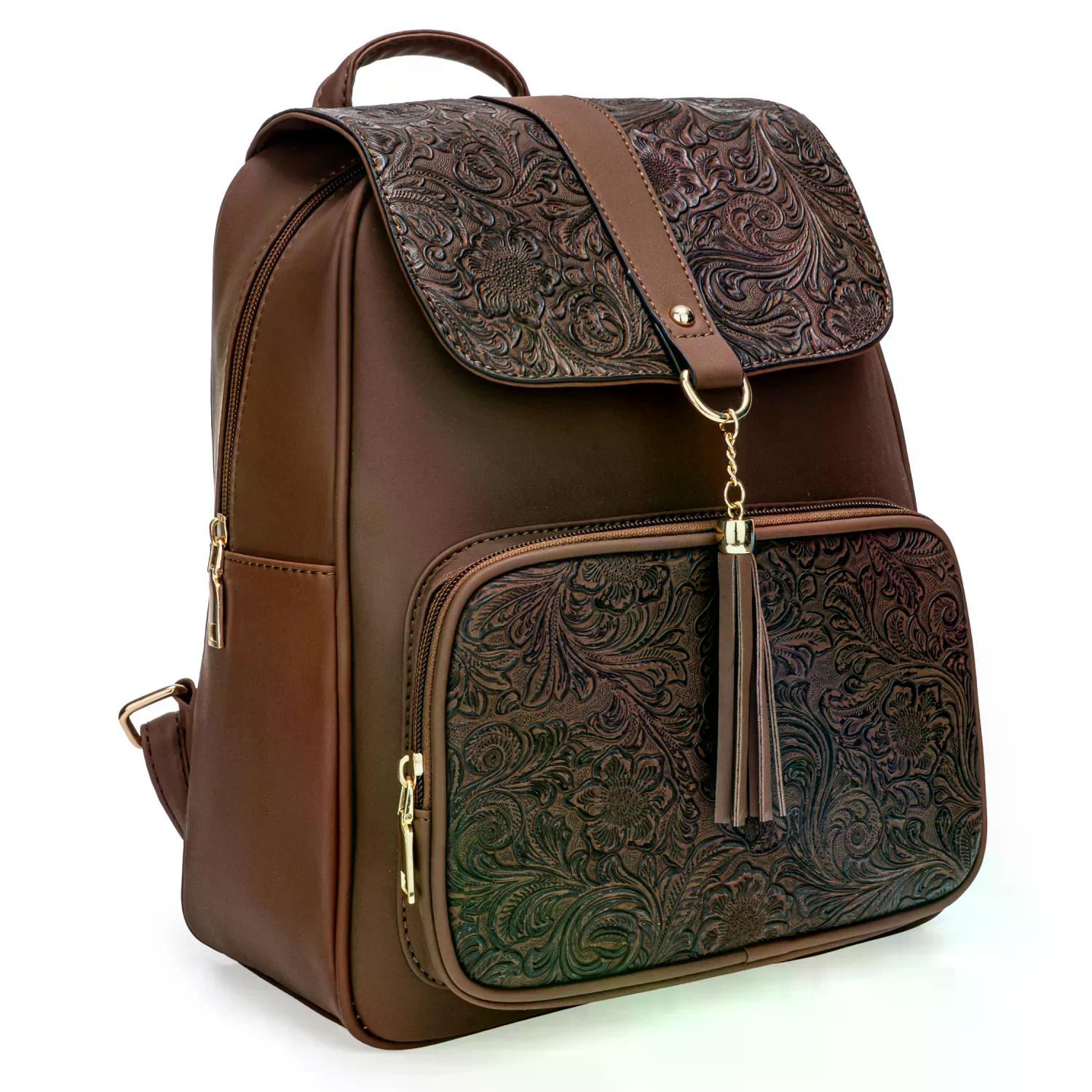 MOCHILA CASUAL MUJER ZOYA - MARRON