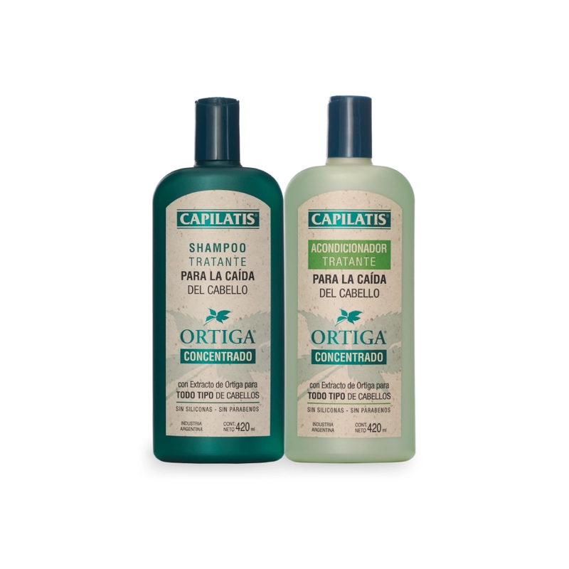 CAPILATIS SET ORTIGA CONCENTRADO SECO SHAMPOO + ACONDICIONADOR - 1