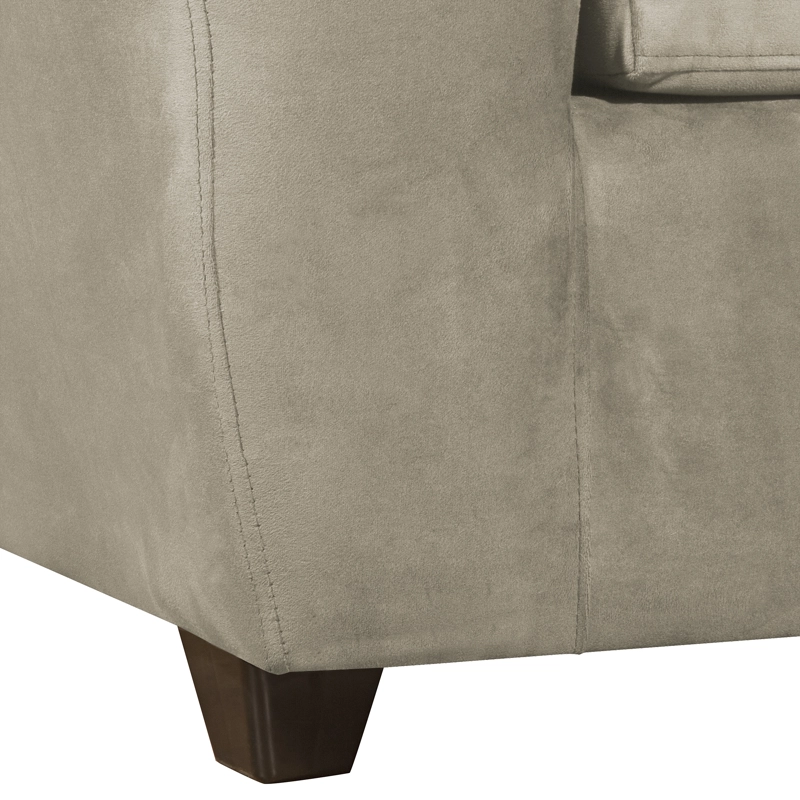 SOFA DUBAI 2 CUERPOS FELPA NEGRO - 3