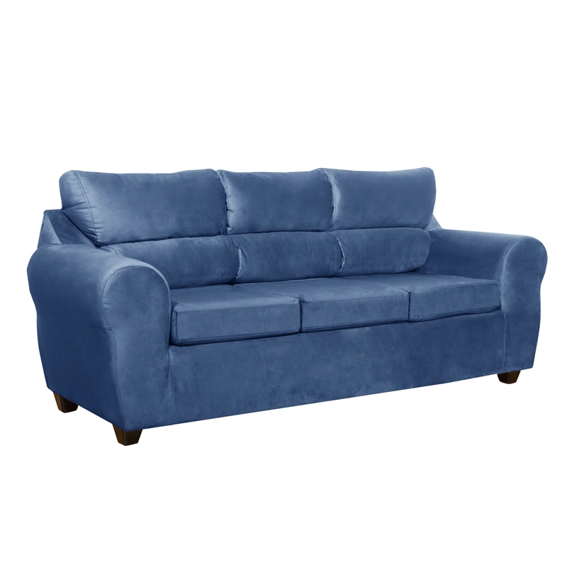 SOFA DUBAI 3 CUERPOS FELPA GRIS - 4