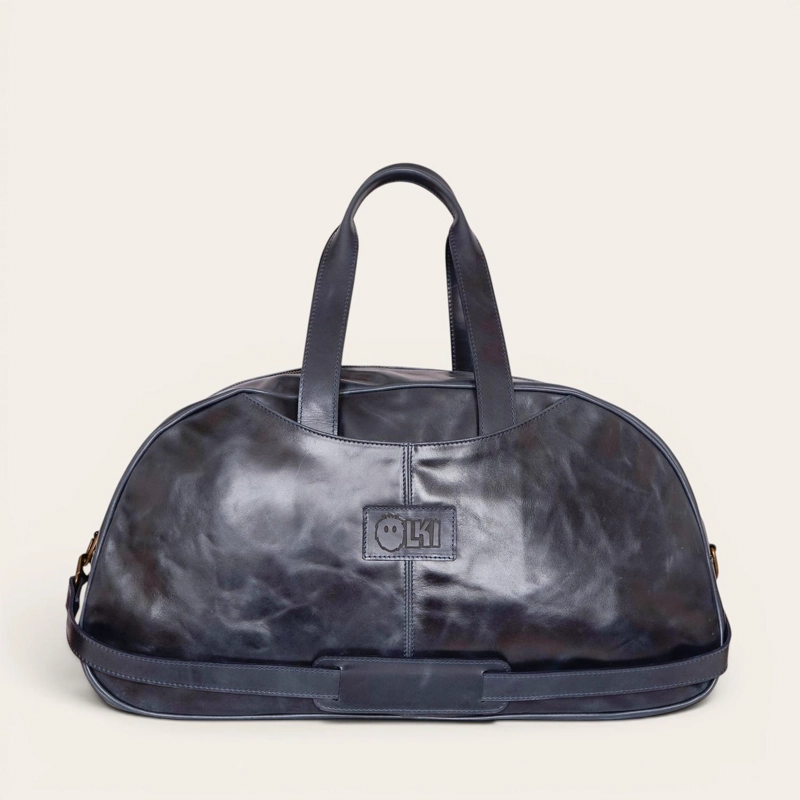 BOLSO GENUINO DE CUERO DEPORTIVO BAKER OLKI - AZUL - 3