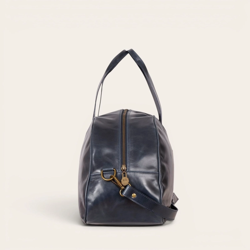 BOLSO GENUINO DE CUERO DEPORTIVO BAKER OLKI - AZUL - 4