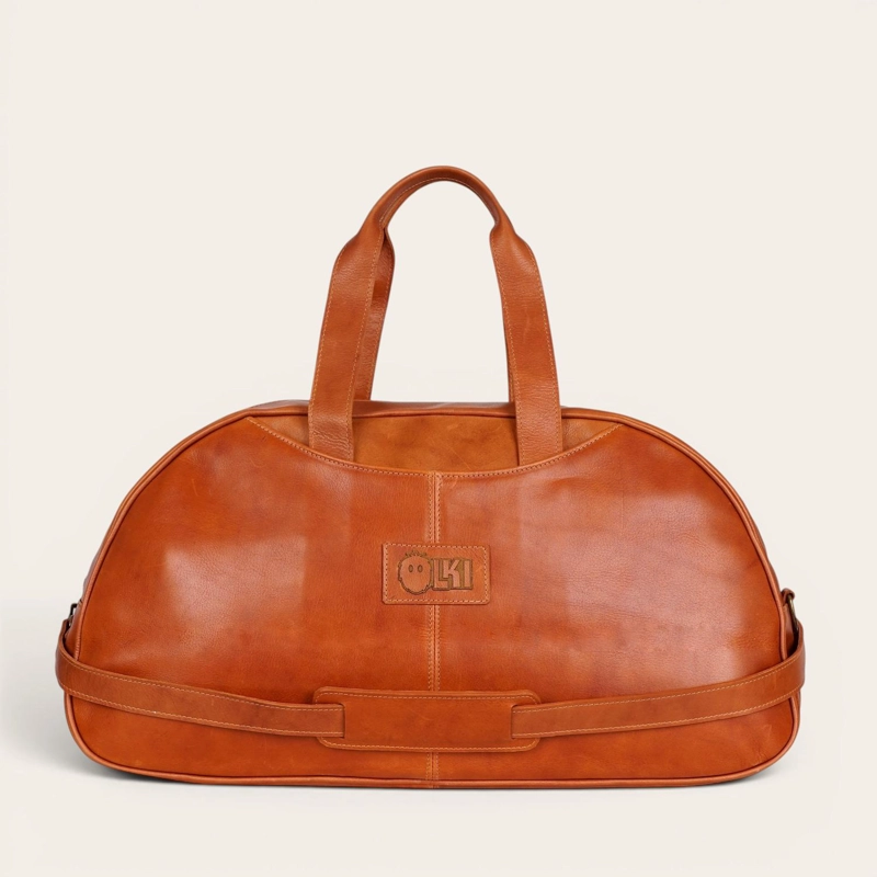 BOLSO GENUINO DE CUERO DEPORTIVO BAKER OLKI - CURRY - 3