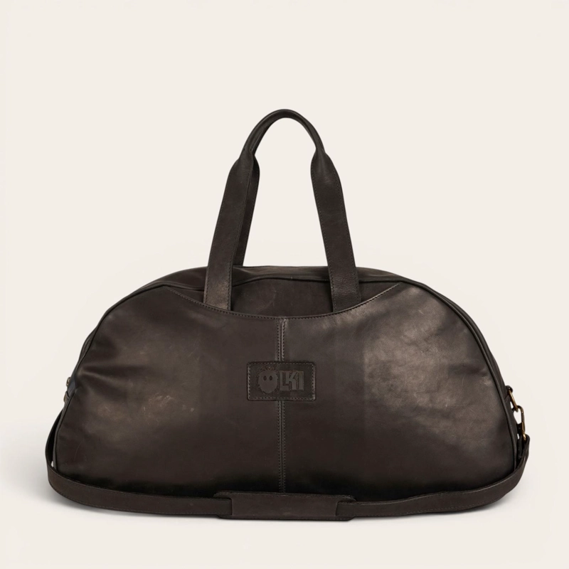 BOLSO GENUINO DE CUERO DEPORTIVO BAKER OLKI - NEGRO - 3