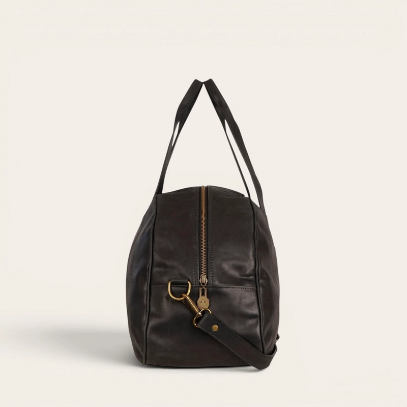 BOLSO GENUINO DE CUERO DEPORTIVO BAKER OLKI - NEGRO - 4