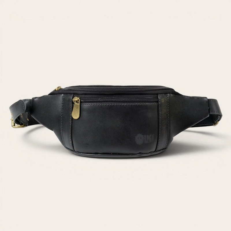 BANANO DE CUERO UNISEX ISLA DE PASCUA OLKI - NEGRO - 4