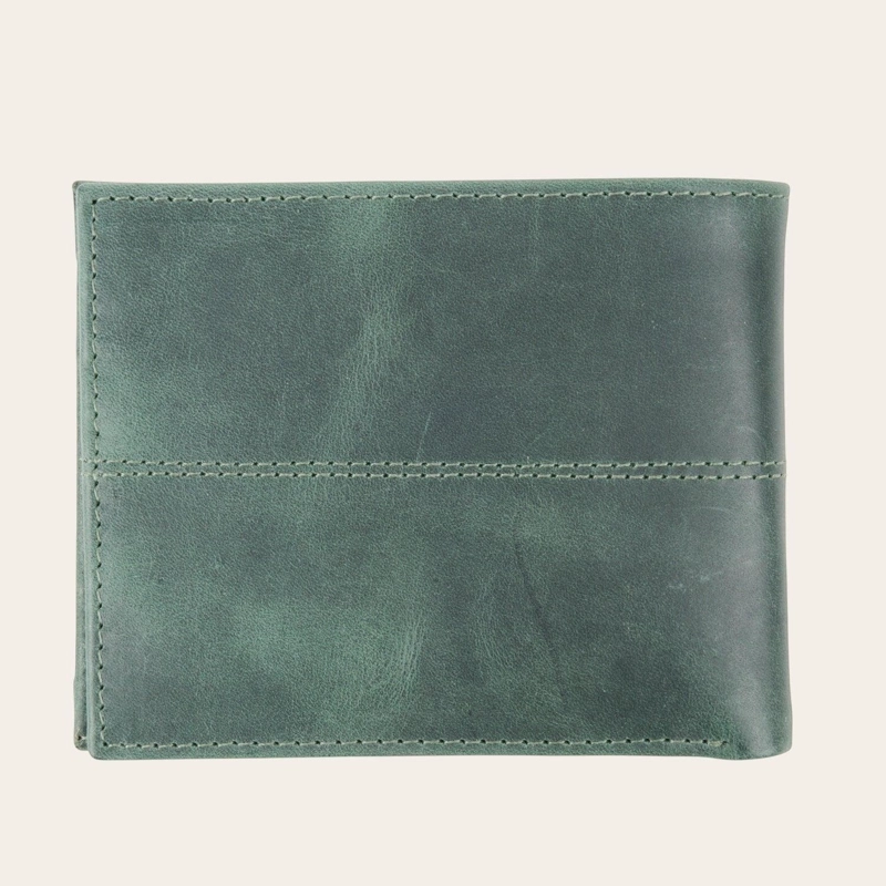 BILLETERA DE CUERO CON TARJETERO REMOVIBLE OLKI ANCOA - VERDE - 5