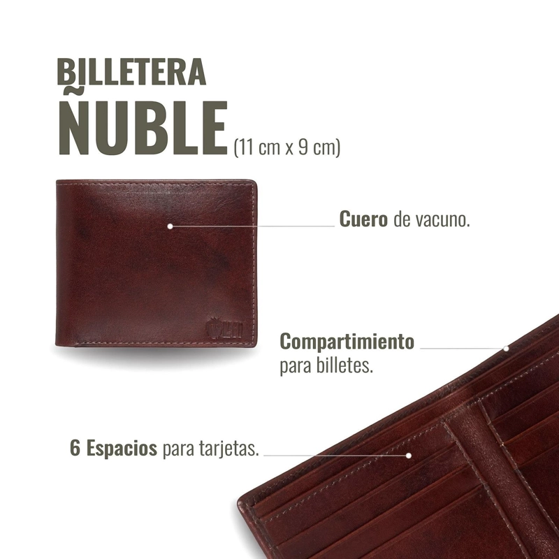 BILLETERA DE CUERO OLKI ÑUBLE - CASATAÑO - 6