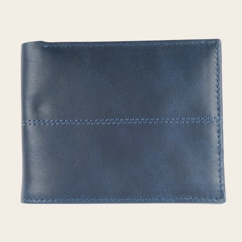 BILLETERA DE CUERO CON TARJETERO REMOVIBLE OLKI ANCOA - AZUL - 5