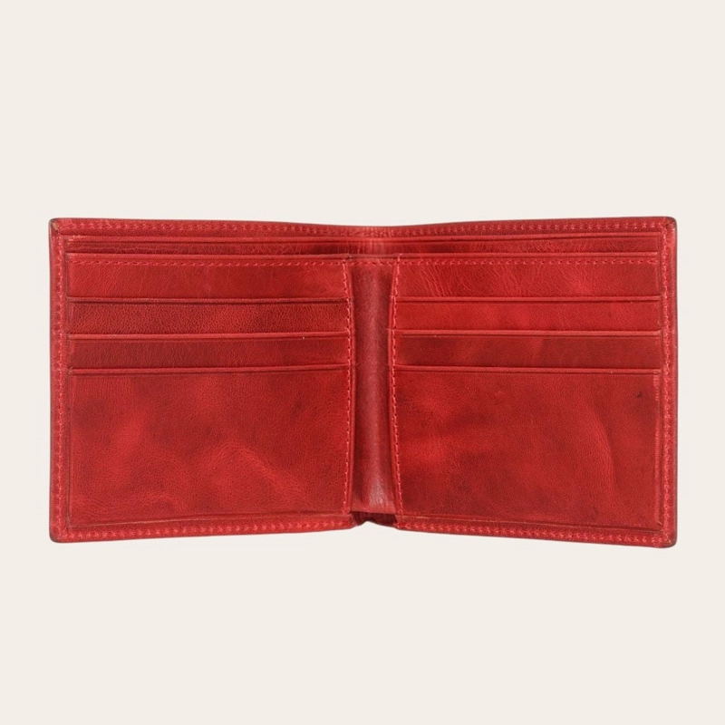 BILLETERA DE CUERO OLKI ÑUBLE - ROJO - 3
