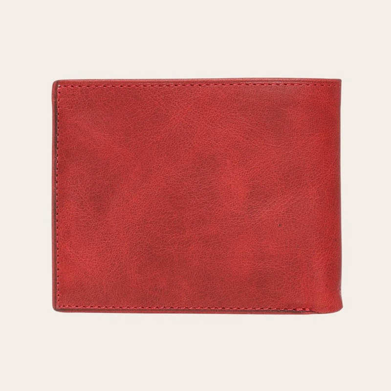 BILLETERA DE CUERO OLKI ÑUBLE - ROJO - 4