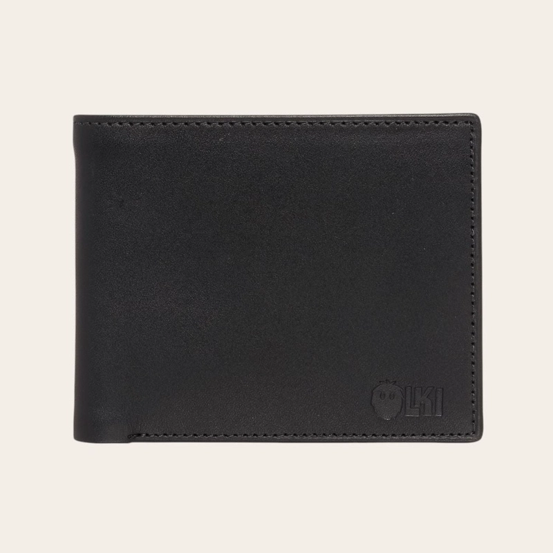 BILLETERA DE CUERO OLKI ÑUBLE - NEGRO - 1